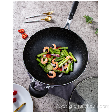 Poêle wok profonde antiadhésive en aluminium